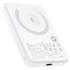 ACEFAST M25 5000mAh 20W Magnetic Wireless Charging Power Bank Fast Charging For iPhone 16/15 USB C PD20W Extra Battery Travel - White